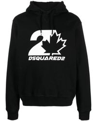 DSquared² - Cool Fit Maple Leaf Hoodie - Lyst