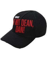 DSquared² - If Not Dean, Dan! Baseball Cap In Black - Lyst