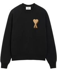 Ami Paris - Ami De Coeur Patch Logo Sweatshirt - Lyst