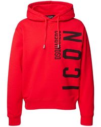 DSquared² - Icon Print Logo Hoodie - Lyst