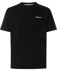 Off-White c/o Virgil Abloh - Off- Brick Arrows Logo Printed Cotton T-Shirt - Lyst