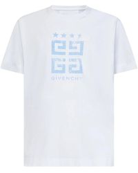 Givenchy - 4G Stars Logo Printed Slim Fit T-Shirt - Lyst