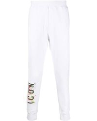 DSquared² - Icon Splat Jogging Bottoms White - Lyst