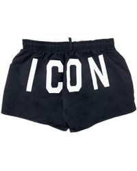 DSquared² - Icon Logo Swim Shorts - Lyst
