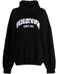 Balenciaga Back Flip Round Hoodie in Black for Men | Lyst