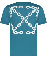 Off-White c/o Virgil Abloh - Off- Chain Arrows Logo Printed T-Shirt - Lyst