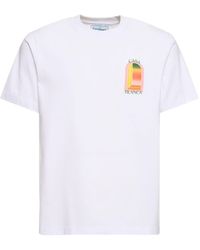 Casablanca - Gradient L'Arche Printed T-Shirt - Lyst