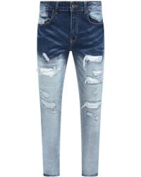 Magrit - Cannes Gradient Faded Ripped Jeans - Lyst