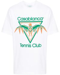 Casablancabrand - Playful Eagle Tennis Club Printed T-Shirt - Lyst