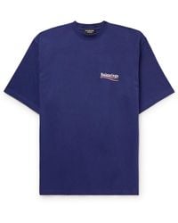 Balenciaga - Political Campaign Embroidered Logo T-Shirt - Lyst