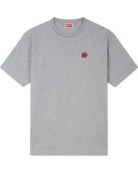 KENZO - Boke Flower Embroidered Crest T-Shirt - Lyst