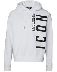 DSquared² - Icon Print Logo Hoodie - Lyst