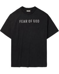 Fear Of God - Logo Printed Oversized T-Shirt - Lyst