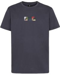 Fendi - Triple Ff Logo T-Shirt - Lyst