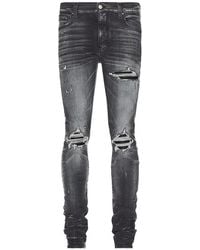 Amiri - Mx1 Leather Skinny Jeans - Lyst