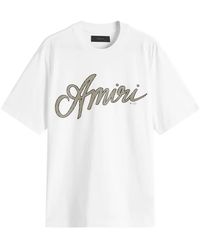 Amiri - Script Logo T-Shirt - Lyst