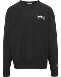 KENZO - Paris Outlined Logo Sweatshirt - Lyst