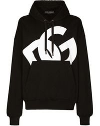 Dolce & Gabbana - Logo Print Jersey Sweatshirt - Lyst