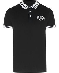Love Moschino - Twin Tipped Collar Polo Shirt - Lyst