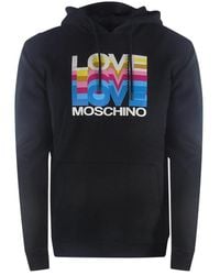 Love Moschino - Multi Logo Hoodie - Lyst