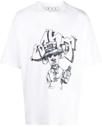 Off-White c/o Virgil Abloh - Graff Freest Over Skate Short-Sleeve T-Shirt - Lyst