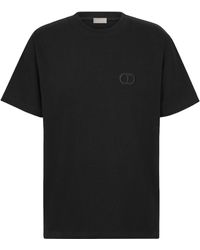 Dior - Christian 'cd Icon' T-shirt Relaxed Fit Black - Lyst