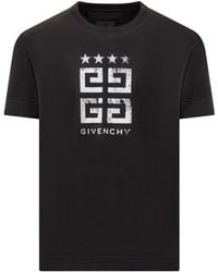 Givenchy - 4G Stars Logo Printed T-Shirt - Lyst