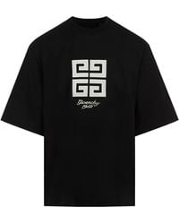 Givenchy - 4G 1952 Embroidered Logo Oversized T-Shirt - Lyst