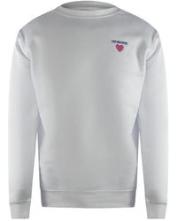 Love Moschino - Heart Logo Sweatshirt - Lyst