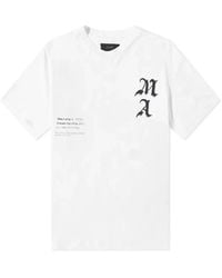 Amiri - Wes Lang Checker Skull Tee - Lyst