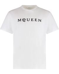 McQueen - T-Shirt With Logo - Lyst