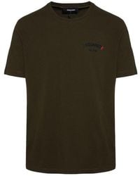 DSquared² - Rubber Logo Military T-Shirt - Lyst