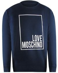Love Moschino - Box Logo Sweatshirt - Lyst
