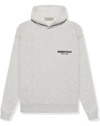 Fear Of God - Essentials Light Oatmeal Hoodie (Ss22) - Lyst