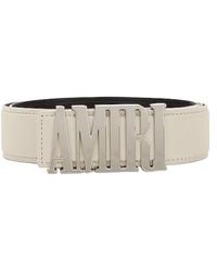 Amiri - Nappa 4Cm Logo Belt - Lyst