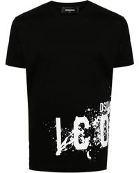 DSquared² - Icon Splash Logo Printed Cool Fit T-Shirt - Lyst