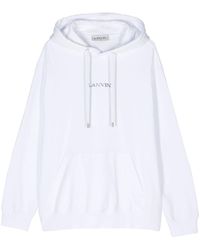 Lanvin - Paris Loose Fit Logo Hoodie - Lyst