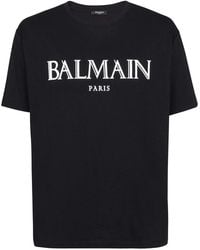 Balmain - Draped T-Shirt - Lyst