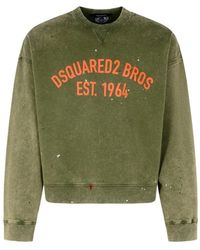 DSquared² - Paint Splatter Military Sweatshirt - Lyst