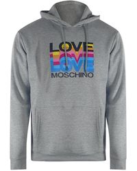 Love Moschino - Multi Logo Hoodie - Lyst
