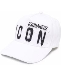 DSquared² - Distressed Icon Printed Cap - Lyst