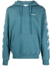Off-White c/o Virgil Abloh - Chain Arrow Logo Printed Hoodie - Lyst