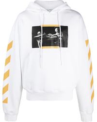 Off-White c/o Virgil Abloh - Off- Caravaggio Painting Dia-Stripe Printed Hoodie - Lyst