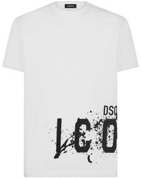 DSquared² - Icon Splash Logo Printed Cool Fit T-Shirt - Lyst