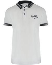 Love Moschino - Twin Tipped Collar Polo Shirt - Lyst