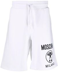 Moschino - Question Mark Fleece Shorts - Lyst