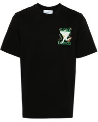 Casablancabrand - Le Jeu Printed Cotton T-Shirt - Lyst