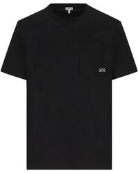 Loewe - Anagram Embroidered Pocket T-Shirt - Lyst