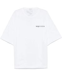 McQueen - Exploded Logo Over Fit T-Shirt - Lyst