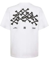 Amiri - Hollywood Bones Stacked Logo T-Shirt - Lyst